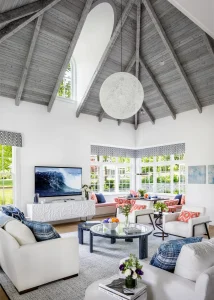 Endless Vacations: A Pool House Getaway Living Room